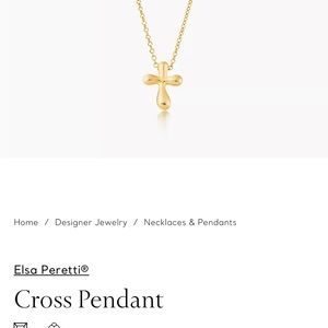 ISO: gold cross pendant, Elsa Peretti, Tiffany and Co.